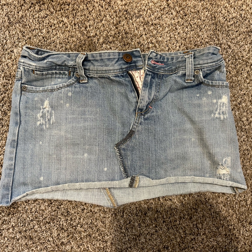 American eagle jean skirt